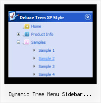 Dynamic Tree Menu Sidebar Javascript Php Mouseover Tree Dhtml Popup