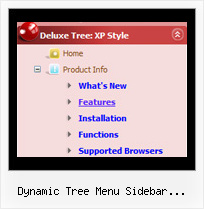 Dynamic Tree Menu Sidebar Javascript Php Drop Down Menu Tree Example