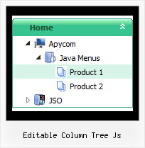Editable Column Tree Js Tree View Web Menu Bar