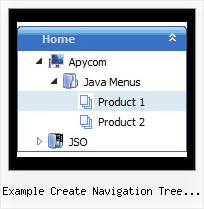 Example Create Navigation Tree Using Apex Tree View Menu Mouse Over