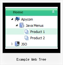 Example Web Tree Tree Horizontal Menu Static