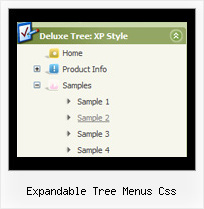 Expandable Tree Menus Css Tree For Top Bar
