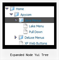 Expanded Node Yui Tree Tree Dynamic Slide Menu
