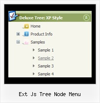 Ext Js Tree Node Menu Dynamic Tree List