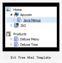 Ext Tree Html Template Simple Tree Sliding Menubar Example