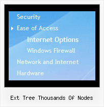 Ext Tree Thousands Of Nodes Menu Mouseover Tree