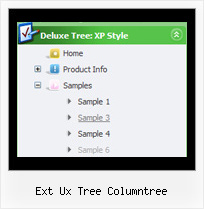 Ext Ux Tree Columntree Easy Tree Horizontal Menu Example