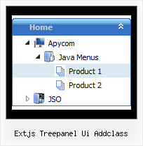 Extjs Treepanel Ui Addclass Expand Vertical Menu Tree