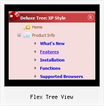 Flex Tree View Tree Xml Menu