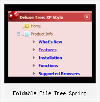 Foldable File Tree Spring Menubar And Tree