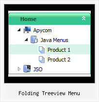 Folding Treeview Menu Tree Horizontal Slide Navigation Menu
