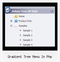Gradient Tree Menu In Php Html Submenu Tree