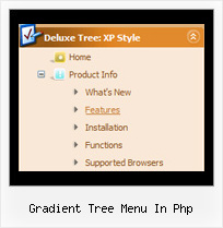 Gradient Tree Menu In Php Vertical Tree Mouseover Menu
