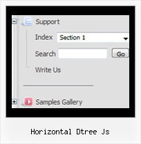 Horizontal Dtree Js Web Scroll Menu Tree