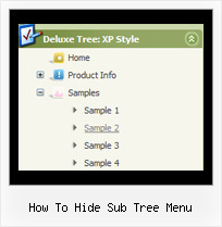 How To Hide Sub Tree Menu Html Tree Menu Tutorials