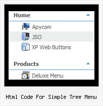 Html Code For Simple Tree Menu Tree Submenu Pop Down