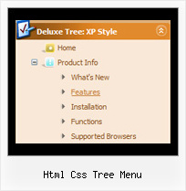 Html Css Tree Menu Popupmenu Tree Sample Code