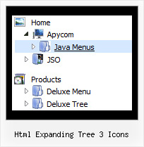 Html Expanding Tree 3 Icons Tree Menus Droulants