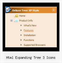 Html Expanding Tree 3 Icons Collapsible Frames Tree