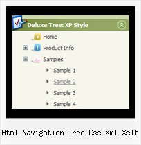 Html Navigation Tree Css Xml Xslt Animated Tree Menu