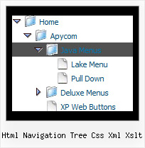 Html Navigation Tree Css Xml Xslt Dhtml Slide Tree Menu