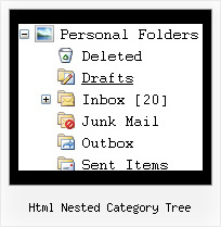 Html Nested Category Tree Javascript Trees Menu