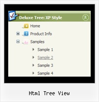 Html Tree View Tree View Menu Mouse Over
