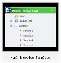 Html Treeview Template Tree Flyout Menu
