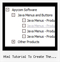Html Tutorial To Create The Menutree Javascript Tree Webmenu