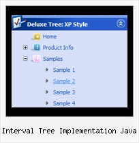 Interval Tree Implementation Java Tree Menu Code
