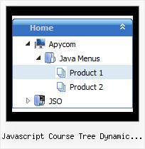Javascript Course Tree Dynamic Outline Cascading Menu Tree