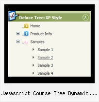 Javascript Course Tree Dynamic Outline Tree Select Submenu