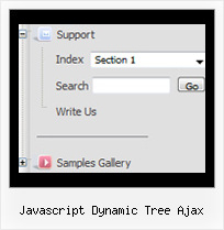 Javascript Dynamic Tree Ajax Tree Cascading Menu Bar