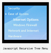 Javascript Recursive Tree Menu Tree View Menu Bar