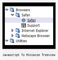 Javascript To Minimize Treeview Menu Con Mouseover Tree
