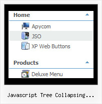 Javascript Tree Collapsing Expanding Tree Popup Relative Position
