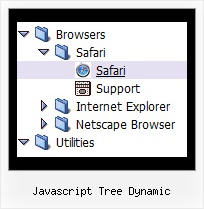 Javascript Tree Dynamic Tree Horizontal Drop Down Menu