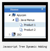 Javascript Tree Dynamic Adding Tree Dropdown Menu Script