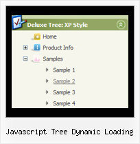 Javascript Tree Dynamic Loading Tree Menu Sample Frame Version