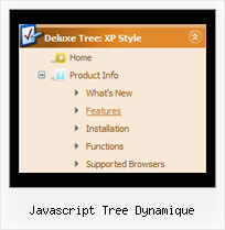 Javascript Tree Dynamique Tree Bar Menu Horizontal