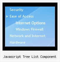 Javascript Tree List Component Tree Drop Down Menu