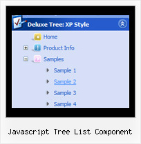 Javascript Tree List Component Expanding Menu Vertical Html Tree
