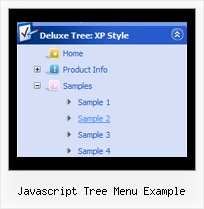 Javascript Tree Menu Example Html Tree Top Navigational Bar