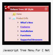 Javascript Tree Menu For C Net Javascript Horizontal Tree Menu