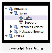 Javascript Tree Paging Sample Code Tree Popup Menu