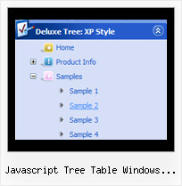 Javascript Tree Table Windows Files Tree Text Menu