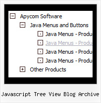 Javascript Tree View Blog Archive Horizontal Pop Up Menu Tree