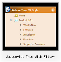 Javascript Tree With Filter Sample Tree Menus