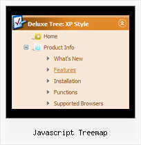 Javascript Treemap Tree Horizontal Menu Relative Position