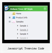 Javascript Treeview Code Tree Mouse Over Menu Example